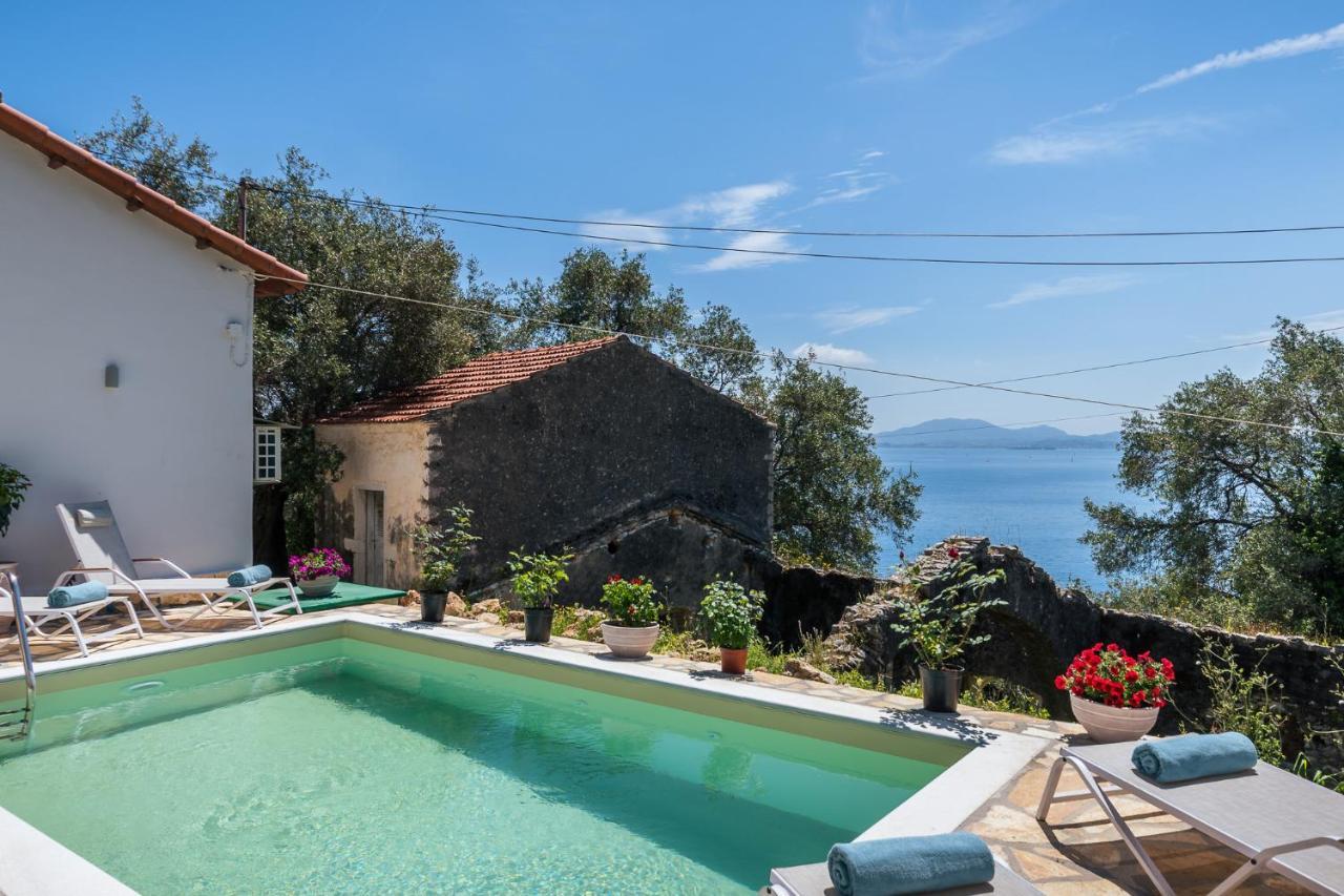 Alkinoi Seaview Villa With Private Pool By Konnect, Nisaki Nisaki  Eksteriør billede